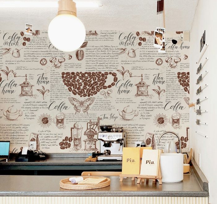Vintage Coffee Story and Teapot  Wallpaper