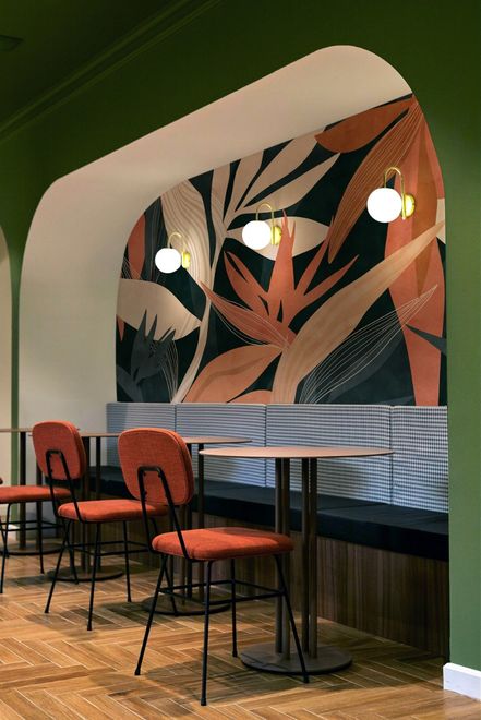 Tropical Foliage Leaves Art Wallpaper Mural