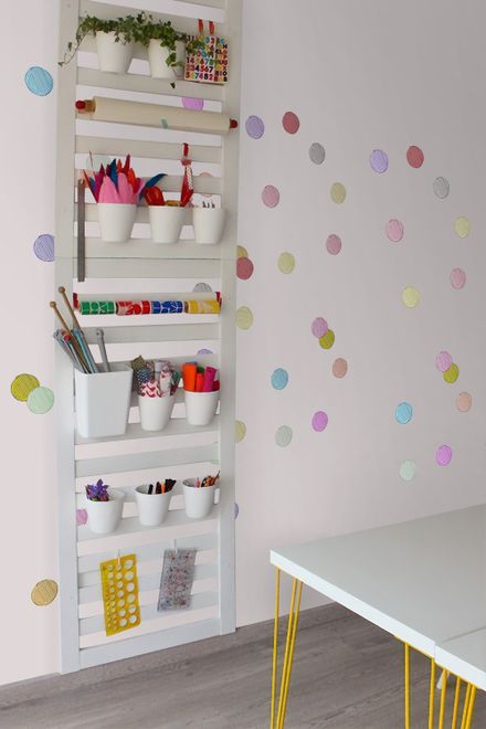 Colorful Little Polka Dots Wall Decal Sticker