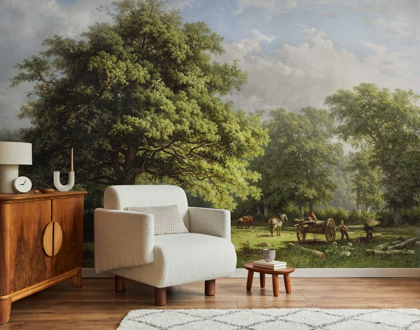Rural Life View Wallpaper Mural