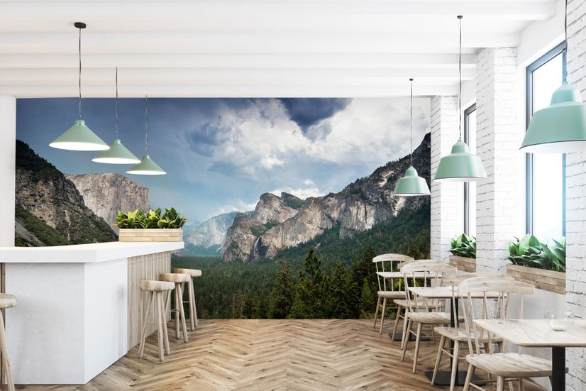 Mountain Forest Landscape Wallpaper Mural