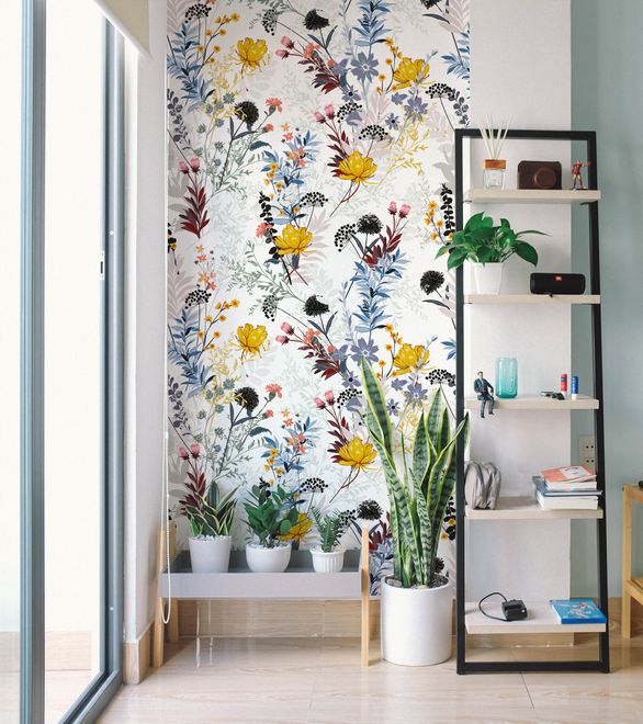 Colorful Wildflower Wallpaper Mural
