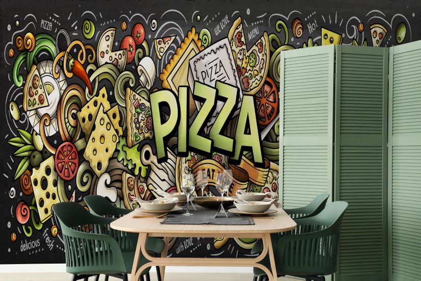 Pizza Food Wallpaper Mural 