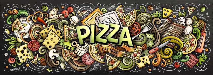 Pizza Food Wallpaper Mural 