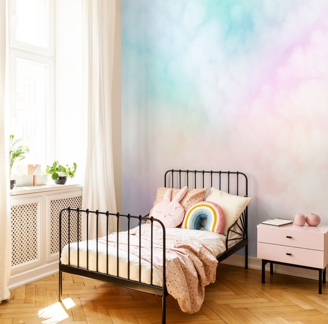 Kids Colorful Sky Cloud Wallpaper Mural