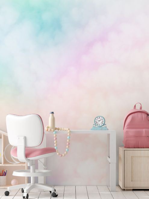 Kids Colorful Sky Cloud Wallpaper Mural