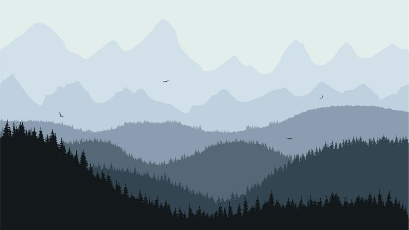 Mountain Landscape Silhouette