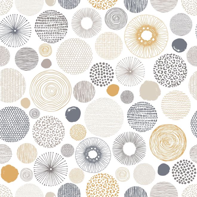 Fancy Abstract Circles Wallpaper Mural