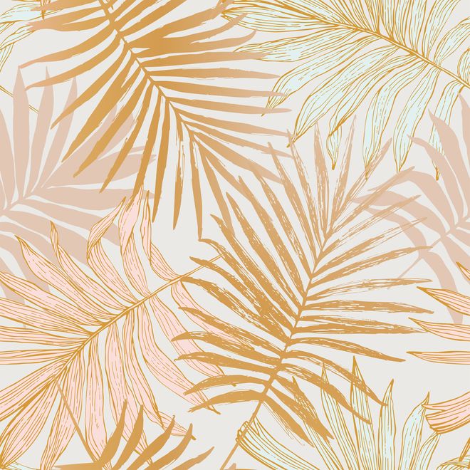Lux Exotic Style Tropical Leaf Wallpaper Mural