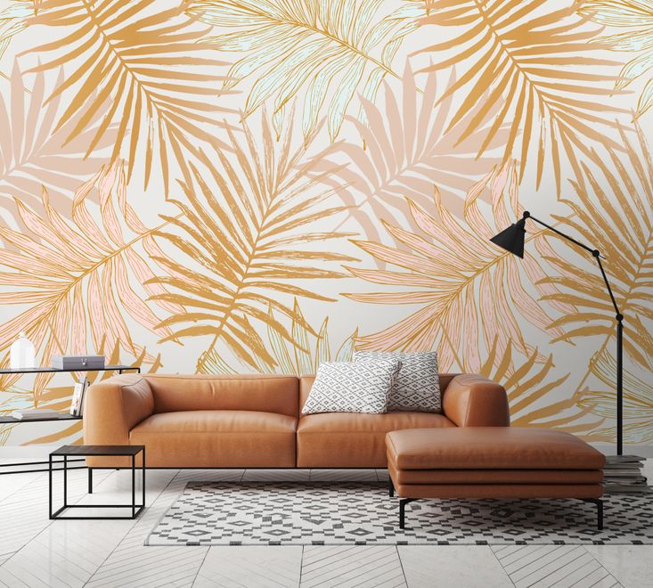 Lux Exotic Style Tropical Leaf Wallpaper Mural