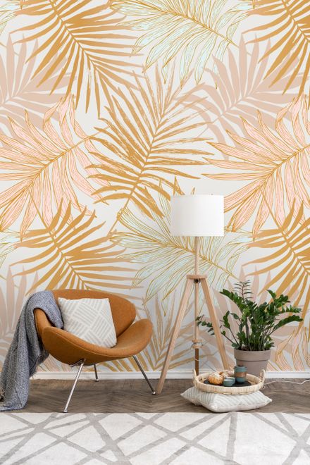 Lux Exotic Style Tropical Leaf Wallpaper Mural