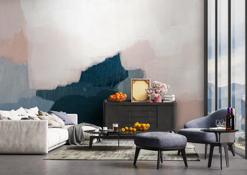 Abstract Modern Color Paint Wallpaper Mural