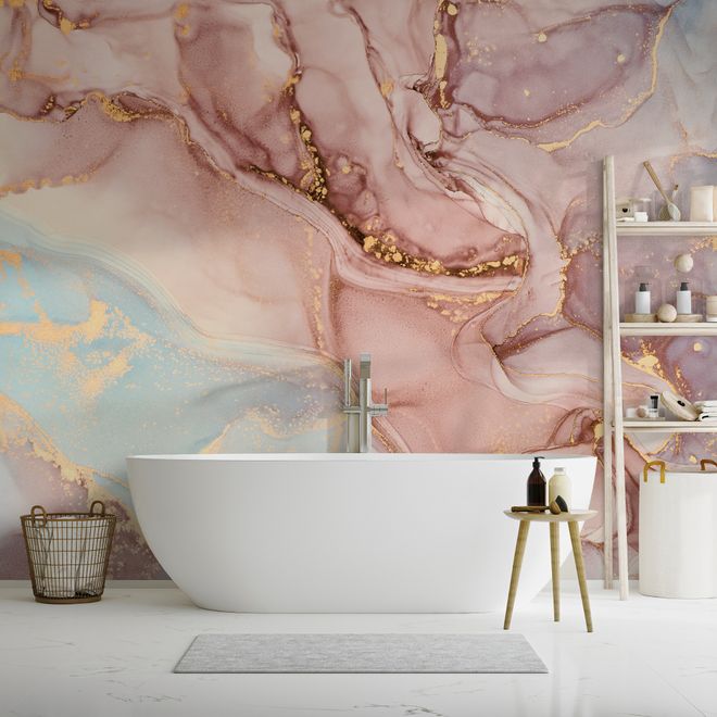 Soft Marble Abstract Art Wallpaper Mural