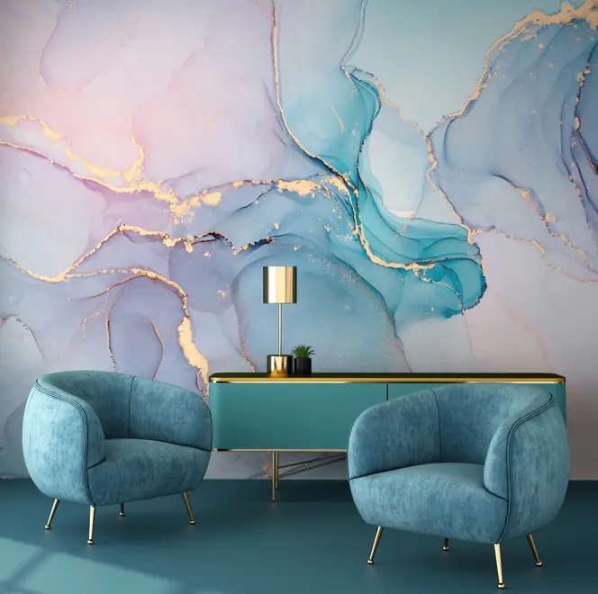 Abstract Art Marble Wallpaper Mural • Wallmur®