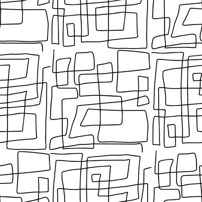 Minimalist Geometric Line Wallpaper Mural