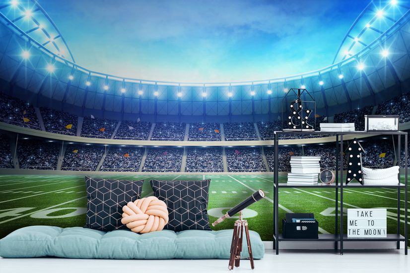 Football Sport Stadium Wallpaper Mural