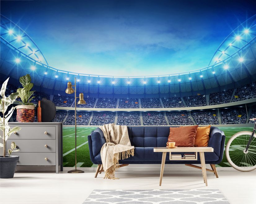 Football Sport Stadium Wallpaper Mural