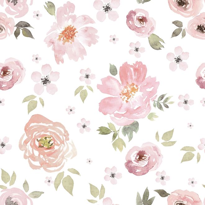 Nursery Watercolor Nursery Wallpaper Mural