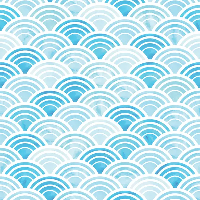 Seashell Pattern Wallpaper Mural for Nursery and Kids Room