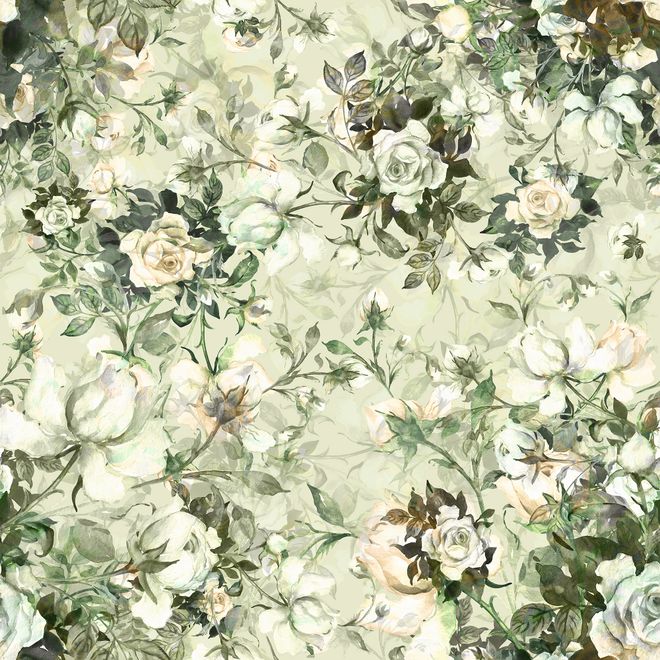 Vintage Rose Flower Wallpaper Mural