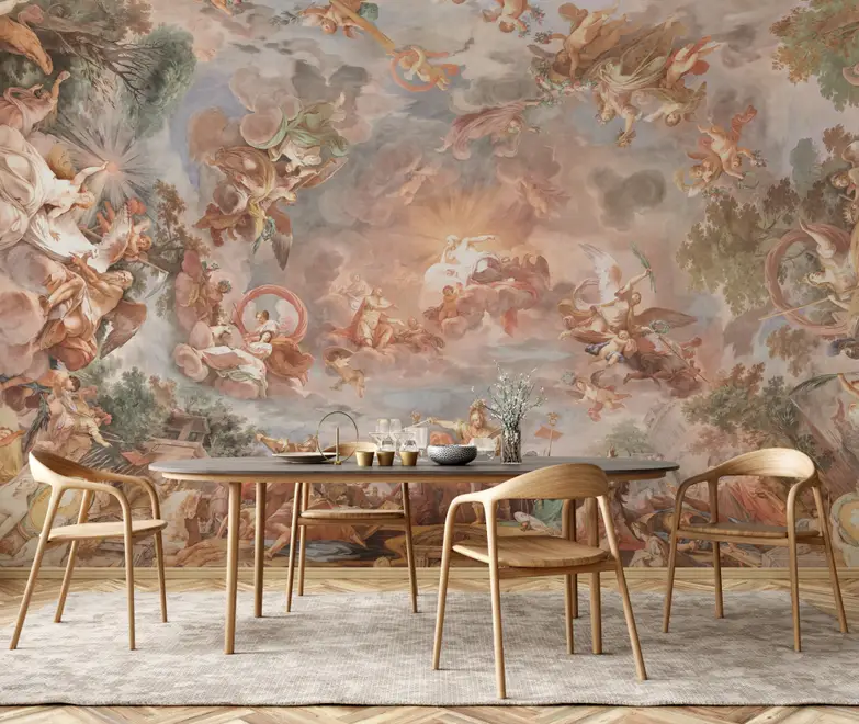 Renaissance Fresco Art Wallpaper Mural Renaissance Fresco Art Wallpaper Mural