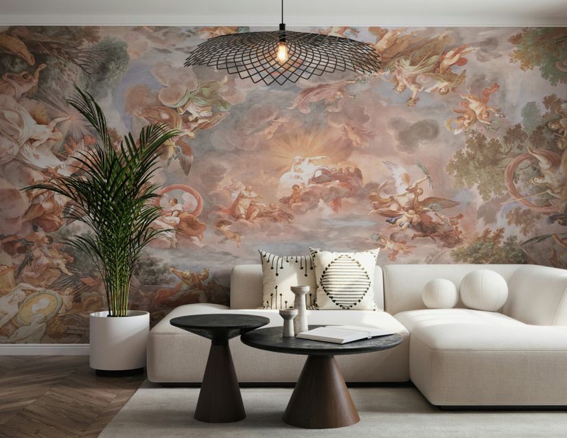 Renaissance Fresco Art Wallpaper Mural