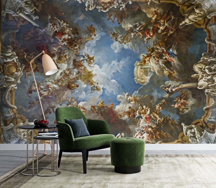 The Apotheosis of Hercules by Francois Lemoyne Wallpaper Mural