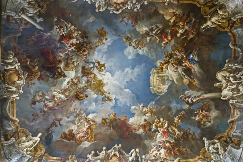 The Apotheosis of Hercules by Francois Lemoyne Wallpaper Mural