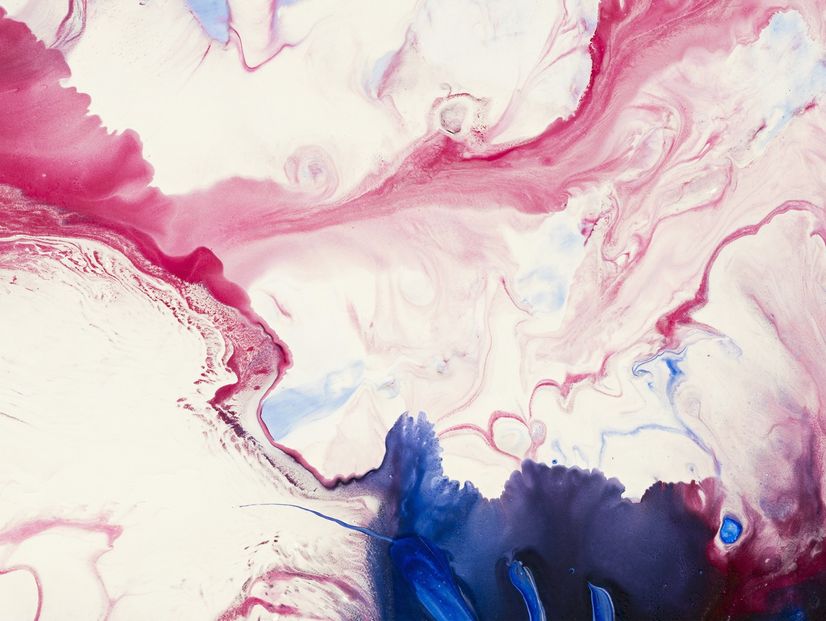 Pink Blue Marble Style Brush Wallpaper Mural