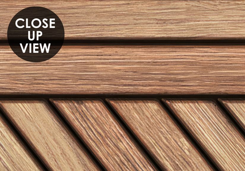 Geometric Wood Texture Effect Wallpaper Mural