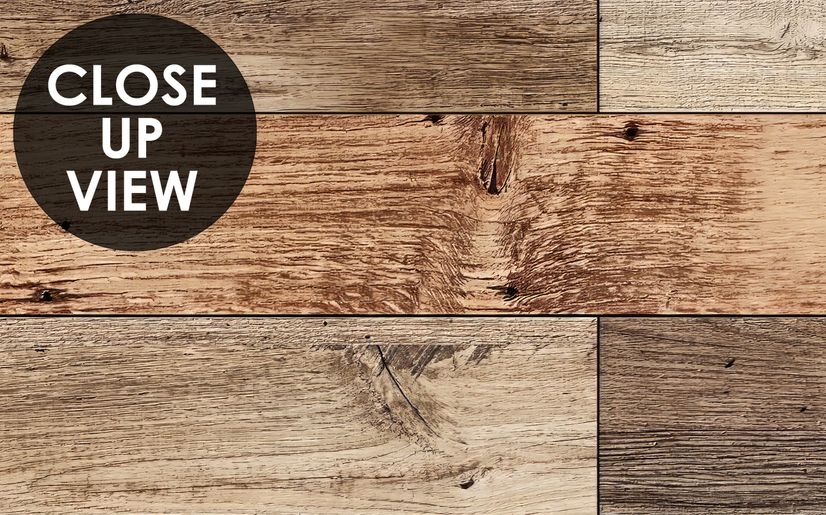 Reclaimed Wood Panel Look Wallpaper Mural
