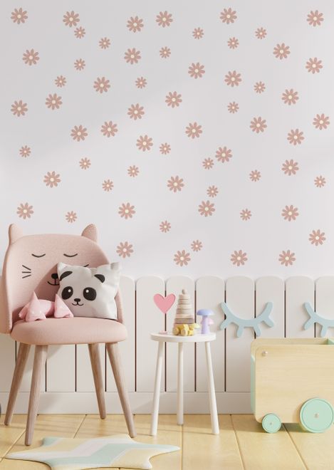 Small Cute Daisy Flowers for Kids Room Wall Decal Sticker • Wallmur®