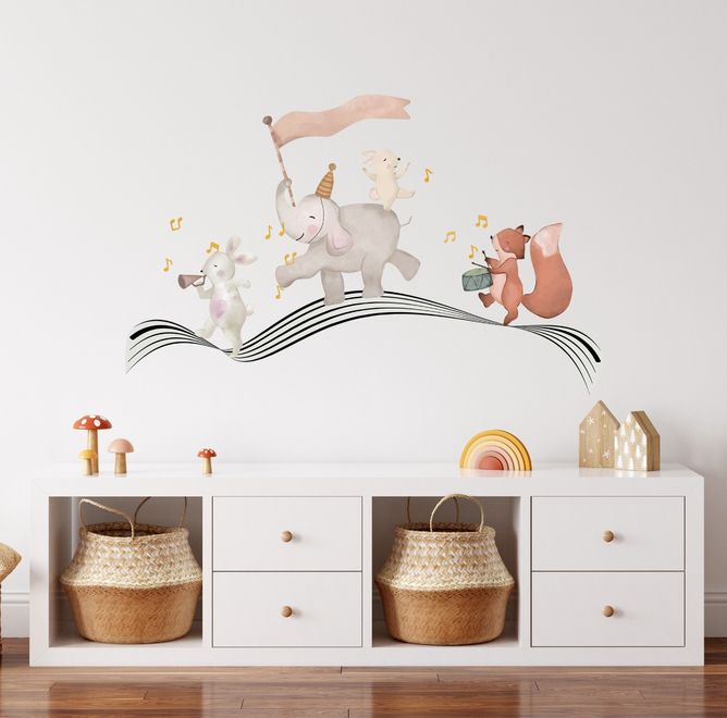 Kawaii Cartoon Melody Wall Sticker